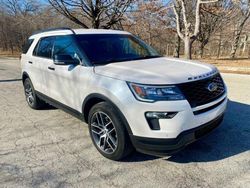 Salvage cars for sale from Copart Pennsburg, PA: 2019 Ford Explorer Sport