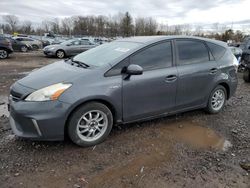 Salvage cars for sale at Chalfont, PA auction: 2012 Toyota Prius V