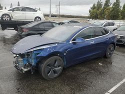 Salvage cars for sale at Rancho Cucamonga, CA auction: 2020 Tesla Model 3