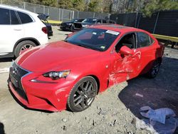 Salvage cars for sale at Waldorf, MD auction: 2016 Lexus IS 300