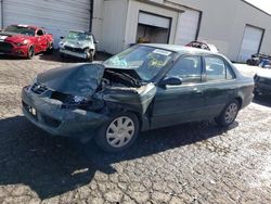 Salvage cars for sale at Woodburn, OR auction: 2001 Toyota Corolla CE