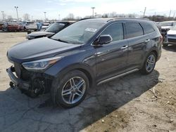 Salvage cars for sale at Indianapolis, IN auction: 2017 Hyundai Santa FE SE Ultimate