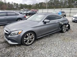 Salvage cars for sale at Ellenwood, GA auction: 2018 Mercedes-Benz C 300 4matic