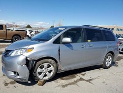 Toyota Sienna le salvage cars for sale: 2012 Toyota Sienna LE