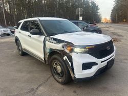 Salvage cars for sale at North Billerica, MA auction: 2020 Ford Explorer Police Interceptor