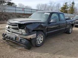 Salvage trucks for sale at Davison, MI auction: 2007 Chevrolet Silverado C1500 Classic