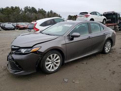 Salvage cars for sale at Mendon, MA auction: 2018 Toyota Camry L