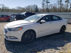 Salvage cars for sale at Augusta, GA auction: 2018 Ford Fusion SE Hybrid