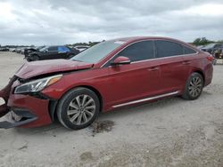 Salvage cars for sale at West Palm Beach, FL auction: 2015 Hyundai Sonata Sport