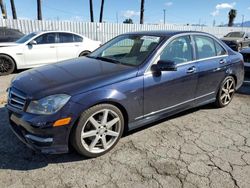 Salvage cars for sale at Van Nuys, CA auction: 2014 Mercedes-Benz C 250