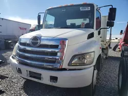 Salvage trucks for sale at North Las Vegas, NV auction: 2013 Hino 268 Flatbed Truck