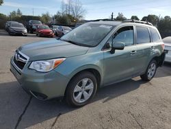 Salvage cars for sale at San Martin, CA auction: 2015 Subaru Forester 2.5I Premium