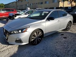 Carros salvage sin ofertas aún a la venta en subasta: 2019 Nissan Altima SR