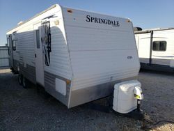 Salvage trucks for sale at Haslet, TX auction: 2008 Keystone 2008 Dutchman Springdale