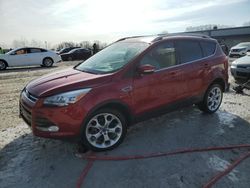 Salvage cars for sale at Wayland, MI auction: 2015 Ford Escape Titanium