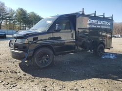 Salvage trucks for sale at Windsor, NJ auction: 2015 GMC Savana Cutaway G3500