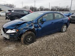 Salvage cars for sale at Columbus, OH auction: 2012 Honda Civic LX