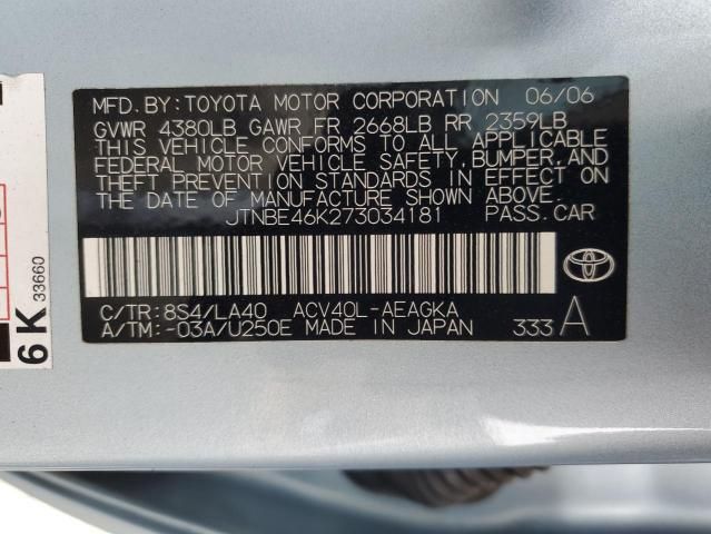 2007 Toyota Camry CE