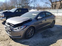 Salvage cars for sale at North Billerica, MA auction: 2018 Hyundai Elantra SEL