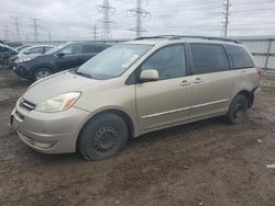 Salvage cars for sale at Elgin, IL auction: 2004 Toyota Sienna XLE