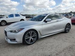 Salvage cars for sale at Houston, TX auction: 2017 Infiniti Q60 Premium