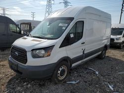 Salvage trucks for sale at Elgin, IL auction: 2016 Ford Transit T-250