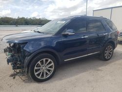 Ford salvage cars for sale: 2017 Ford Explorer Limited