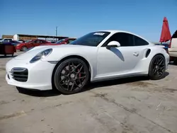 Salvage cars for sale at Grand Prairie, TX auction: 2014 Porsche 911 Turbo