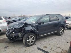 Salvage cars for sale at Indianapolis, IN auction: 2017 Ford Explorer XLT SUV