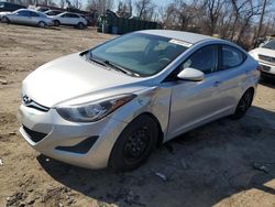 Salvage cars for sale at Baltimore, MD auction: 2016 Hyundai Elantra SE