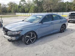 Salvage cars for sale at Fort Pierce, FL auction: 2022 Honda Accord Sport