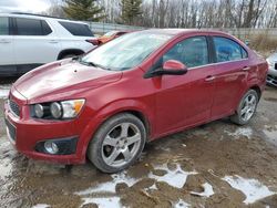 Salvage cars for sale at Davison, MI auction: 2014 Chevrolet Sonic LTZ