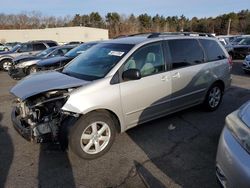 Salvage cars for sale at Exeter, RI auction: 2007 Toyota Sienna CE