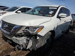 Salvage cars for sale at Elgin, IL auction: 2017 Nissan Pathfinder S