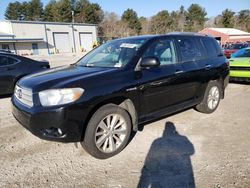 Salvage cars for sale at Mendon, MA auction: 2010 Toyota Highlander Hybrid Limited