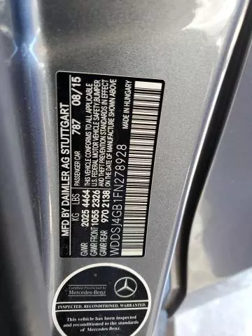 2015 Mercedes-Benz CLA 250 4matic