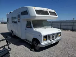 Salvage trucks for sale at Anthony, TX auction: 1987 Ford Econoline E350 Cutaway Van