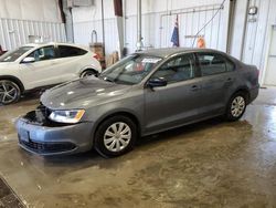 Salvage cars for sale at Franklin, WI auction: 2012 Volkswagen Jetta Base