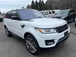 Salvage cars for sale at North Billerica, MA auction: 2016 Land Rover Range Rover Sport SC