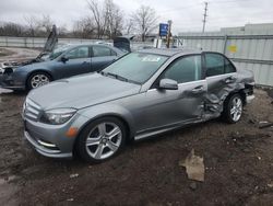 Salvage cars for sale at Chicago Heights, IL auction: 2011 Mercedes-Benz C 300 4matic