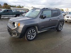 Salvage cars for sale at Martinez, CA auction: 2017 Jeep Renegade Latitude