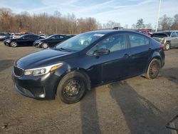 Salvage cars for sale at East Granby, CT auction: 2017 KIA Forte LX