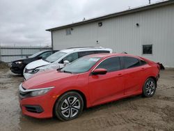 Salvage cars for sale at Des Moines, IA auction: 2016 Honda Civic LX