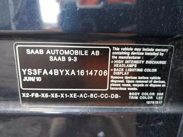 2010 Saab 9-3 2.0T