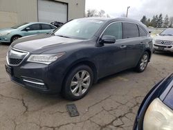 2016 Acura MDX Advance en venta en Woodburn, OR