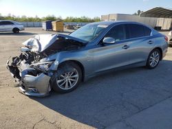 Salvage cars for sale at Fresno, CA auction: 2016 Infiniti Q50 Premium