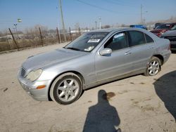 Salvage cars for sale at Indianapolis, IN auction: 2002 Mercedes-Benz C 240