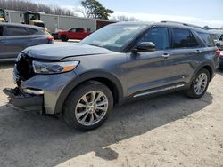 Salvage cars for sale at Hampton, VA auction: 2022 Ford Explorer Limited