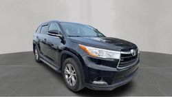 Toyota Highlander salvage cars for sale: 2015 Toyota Highlander XLE