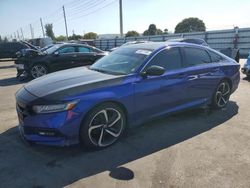 Salvage cars for sale at Miami, FL auction: 2020 Honda Accord Sport